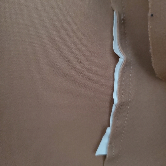 Women's Zara Jacket Faux Suede Fringe 3/4 Sleeves Light Dusty Pink Rose Medium M - Picture 15 of 15